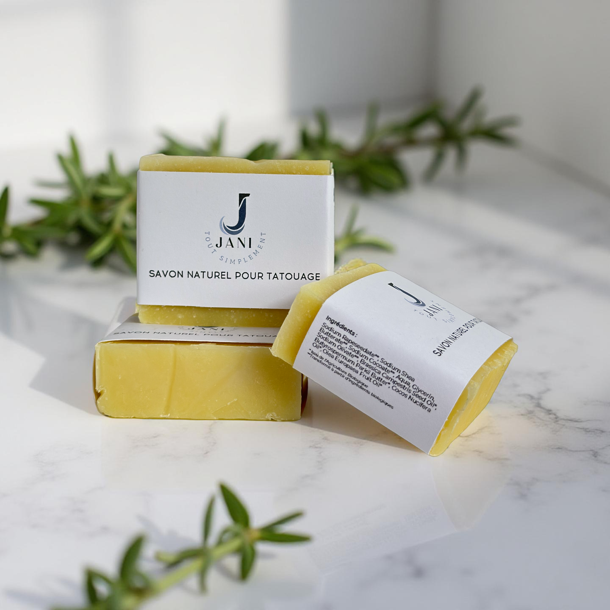 Jabón natural para tatuajes: cuidado suave y calmante
